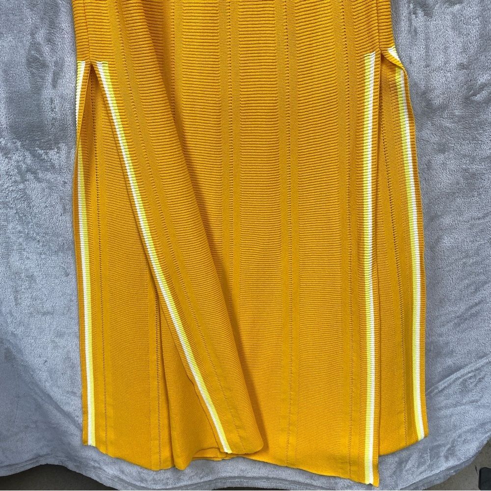 Solid & Striped The Lola Maxi Dress In Butterscotch Stretch Knit Retro Sz XS - Picture 4 of 7